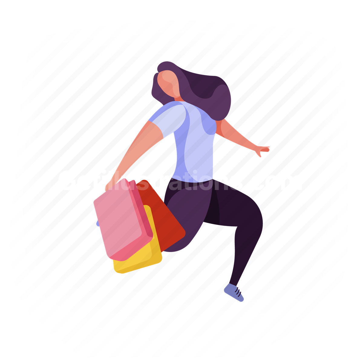 shopping bag, commerce, ecommerce, woman